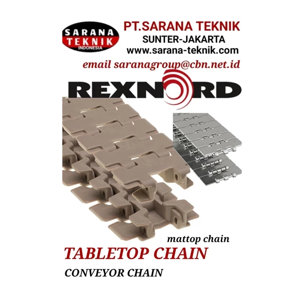 TABLETOPS CHAIN CONVEYOR REXNORD PT. SARANA TEKNIK REXNORD MATTOP CHAIN